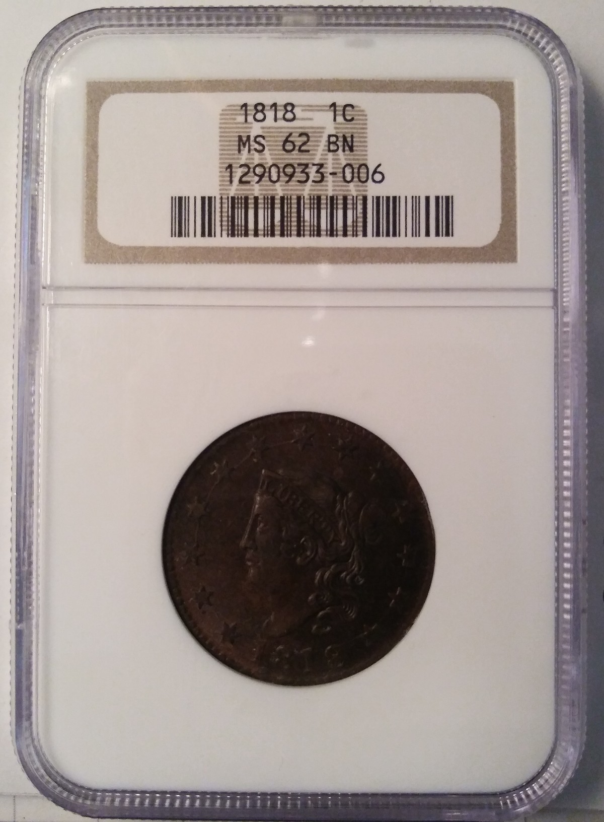 1818-1c-Matron-Head-Large-Cent-#3